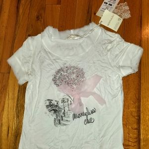 Brand new with tags Monnalisa girl t-shirt  size 12